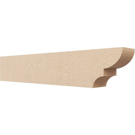 Ekena Millwork 4in. W x 6in. H x 32in. L Ridgewood Woodgrain TimberThane Rafter Tail, Primed Tan RFTUR04X06X32RIDRCPR